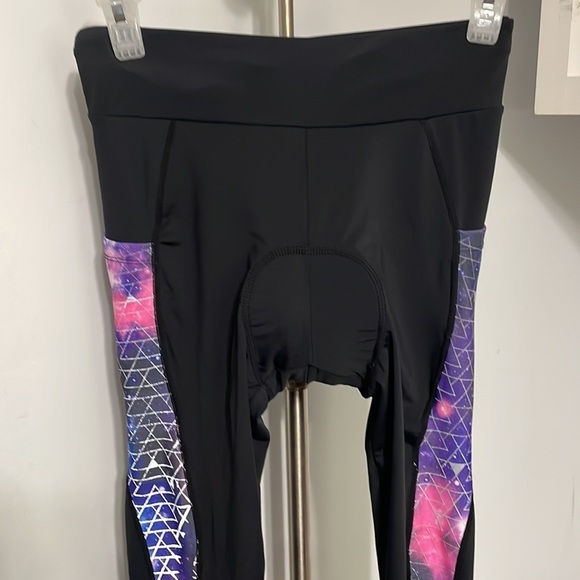 Spoear Black Galaxy Cycling Leggings Size S - Picture 3 of 10